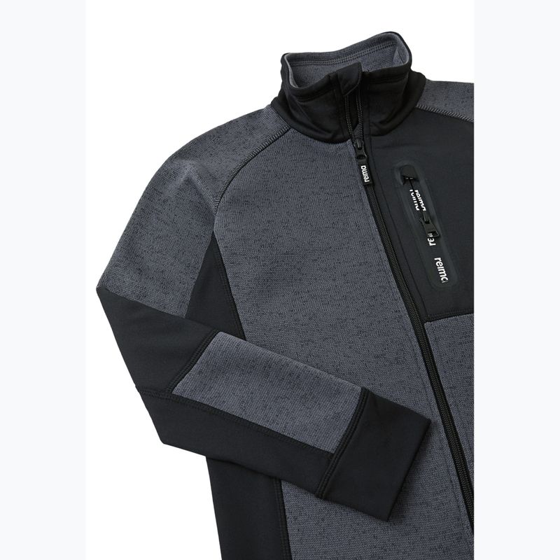 Children's fleece sweatshirt Reima Liukuen soft black 3