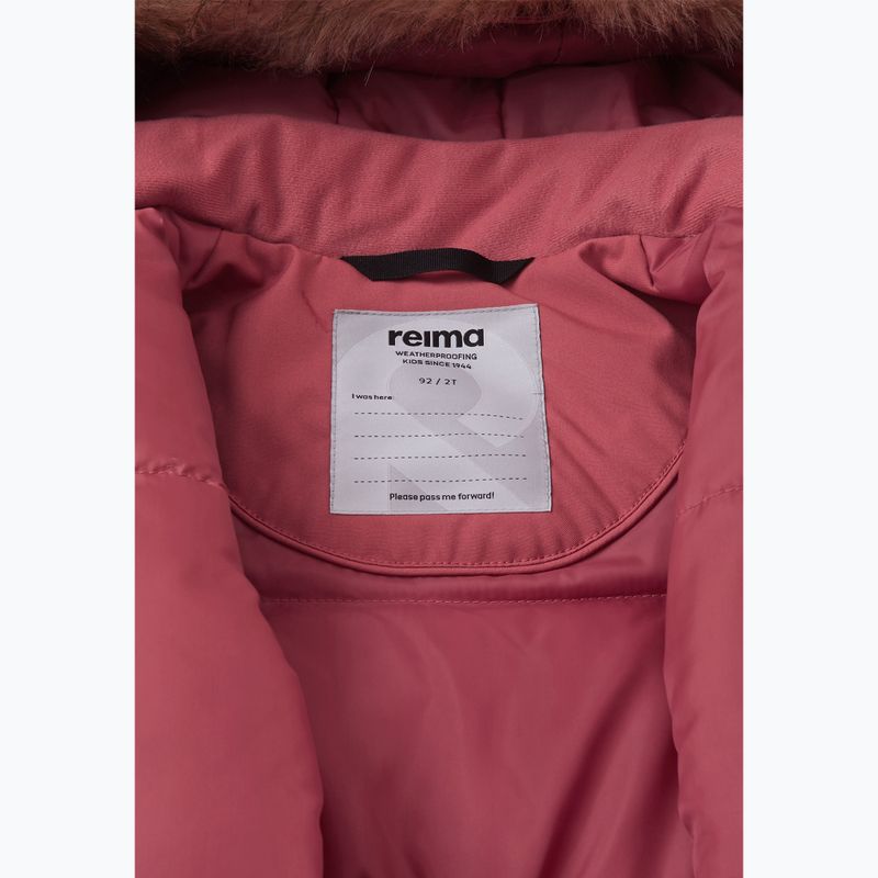 Children's winter jacket Reima Mutka red clay 7