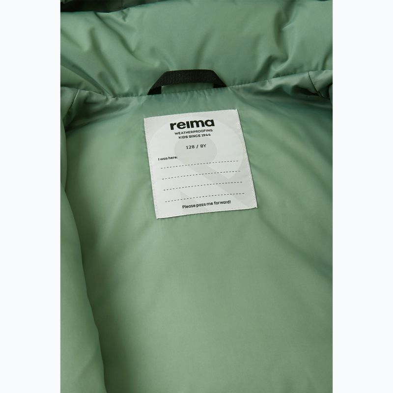 Children's down jacket Reima Paimio green clay 6