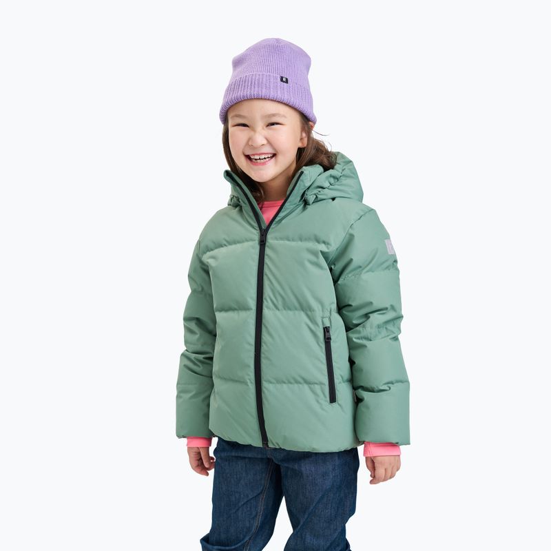 Children's down jacket Reima Paimio green clay 11
