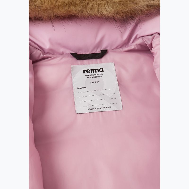 Children's down jacket Reima Luvia grey pink 6