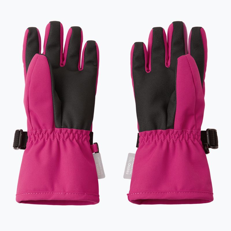 Children's ski gloves Reima Tartu rosy berry 2