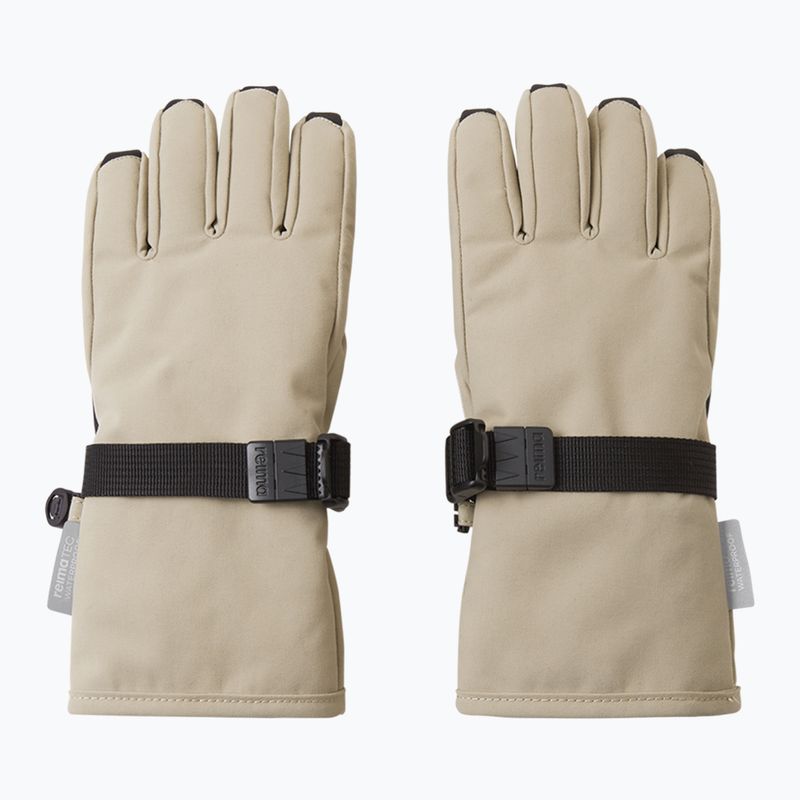 Children's ski gloves Reima Tartu earthy beige