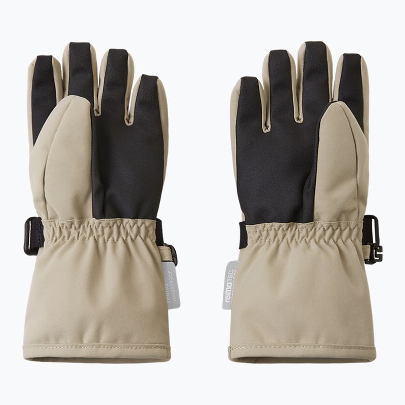 Children's ski gloves Reima Tartu earthy beige 2