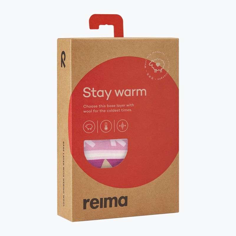 Children's thermal underwear set Reima Taitoa grey pink 9