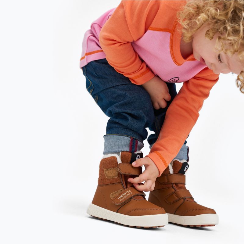 Children's snow boots Reima Pyrytys cinnamon brown 9