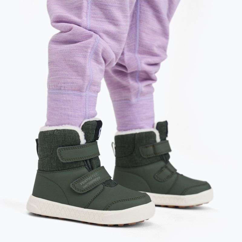 Children's snow boots Reima Pyrytys thyme green 9