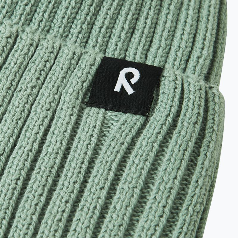 Children's winter hat Reima Hattara stone green 3
