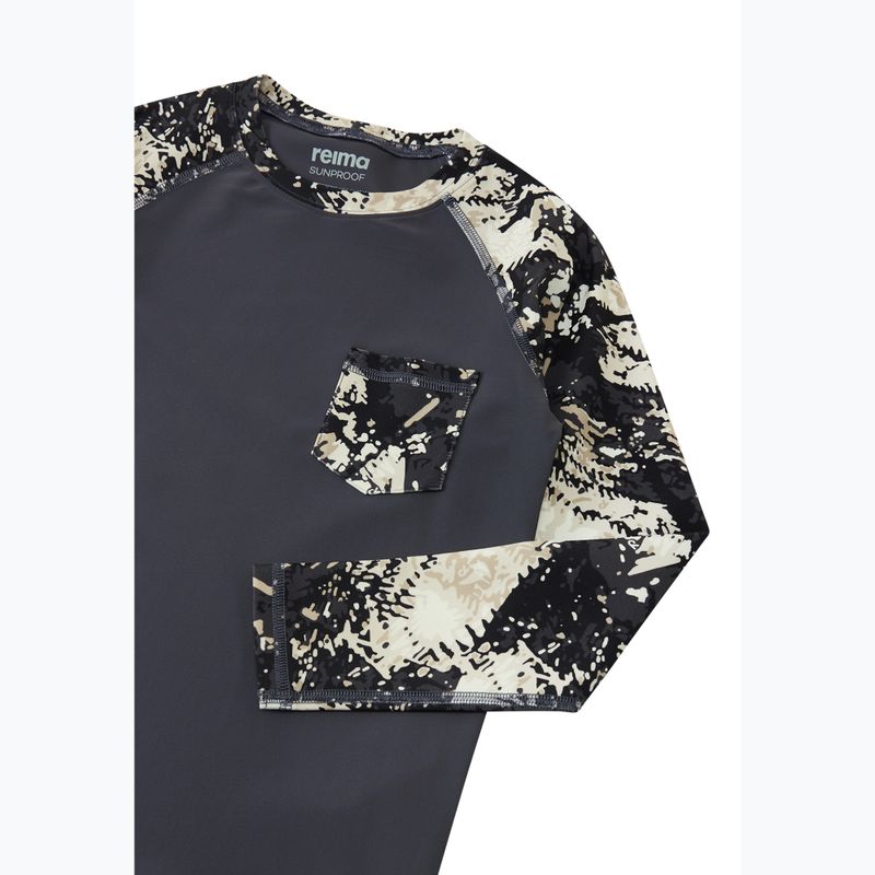 Children's swimming longsleeve Reima Kroolaus soft black 3