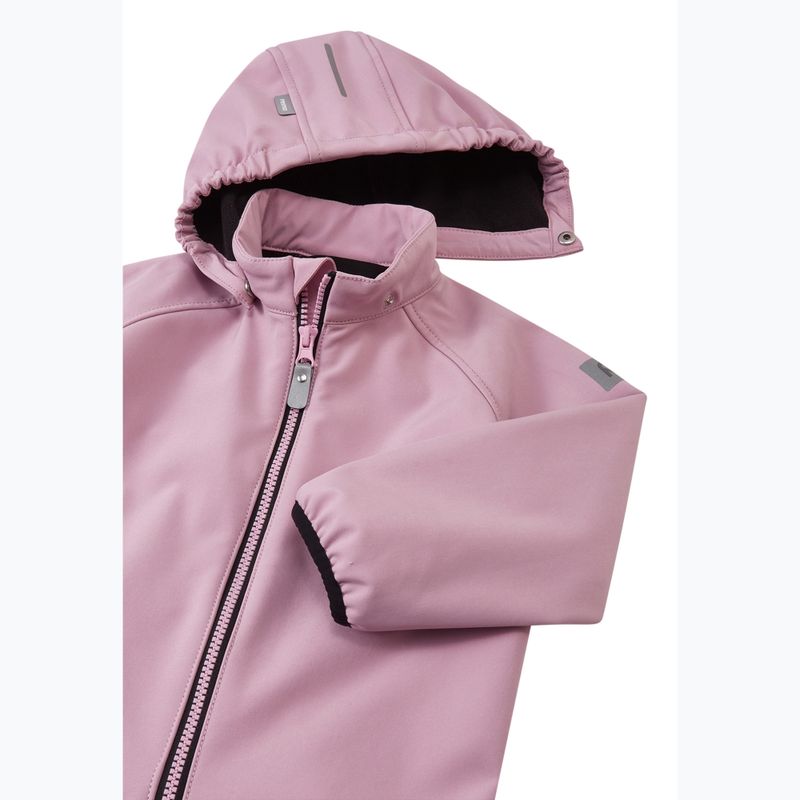 Children's softshell suit Reima Mjosa grey pink 3