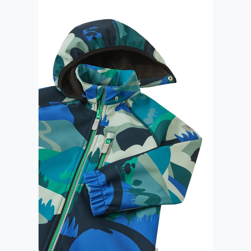 Children's softshell jacket Reima Vantti dparkly blue 4