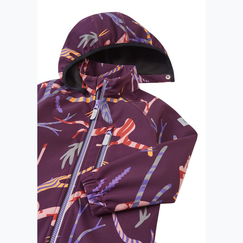 Children's softshell jacket Reima Vantti deep purple 4