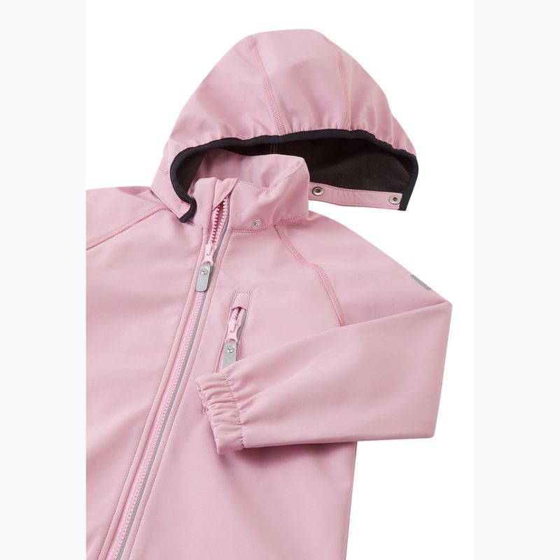 Children's softshell jacket Reima Vantti 5100009C-4500 grey pink 3