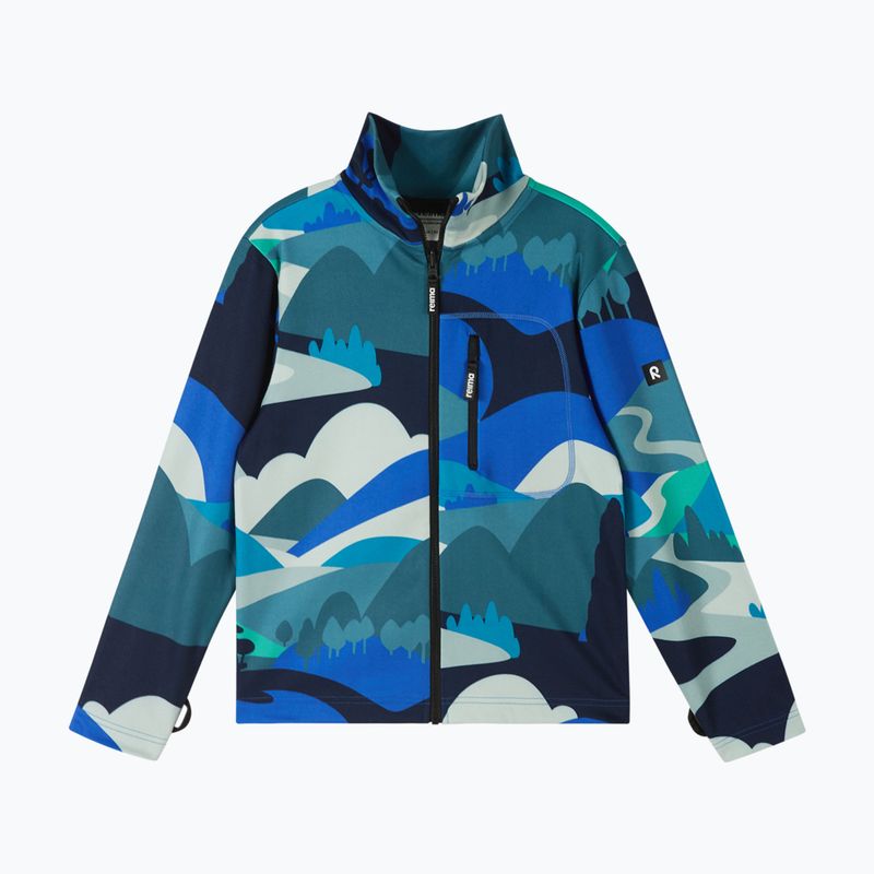 Children's fleece sweatshirt Reima Iisisti sparkly blue