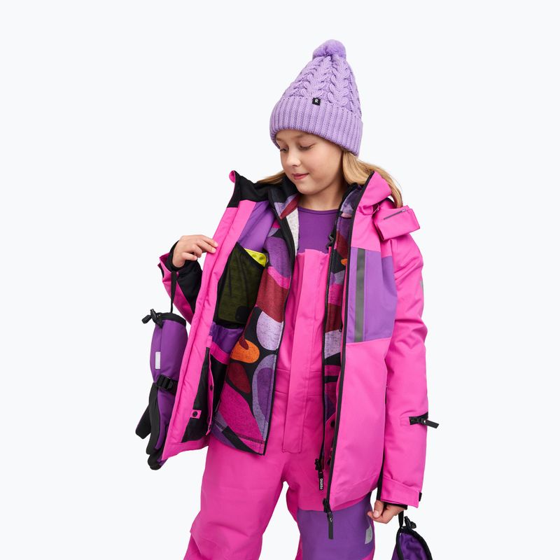 Children's fleece sweatshirt Reima Niksini fucshia 7