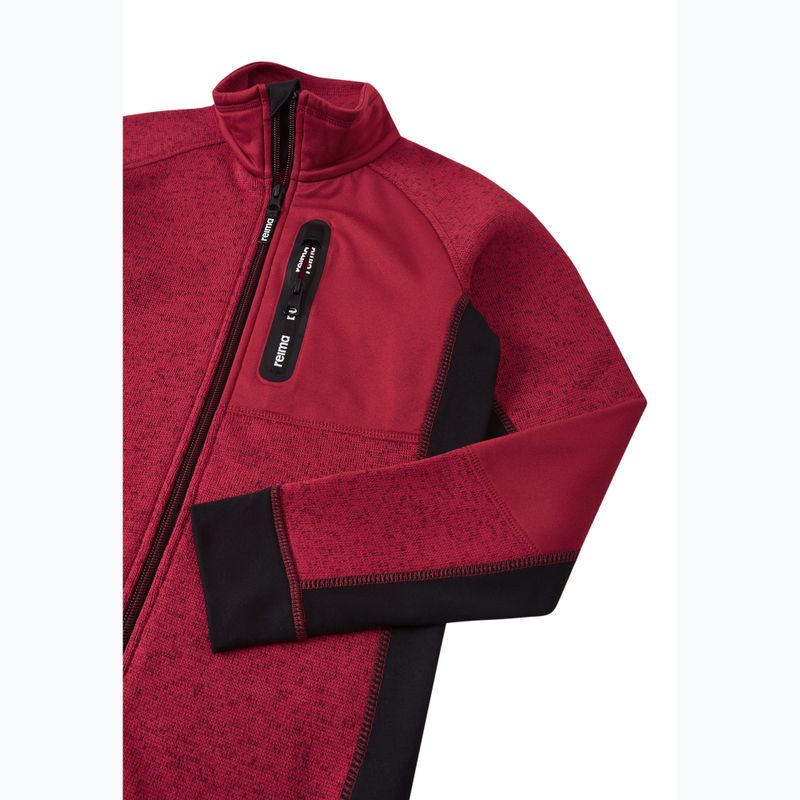 Children's fleece sweatshirt Reima Liukuen cranberry 3