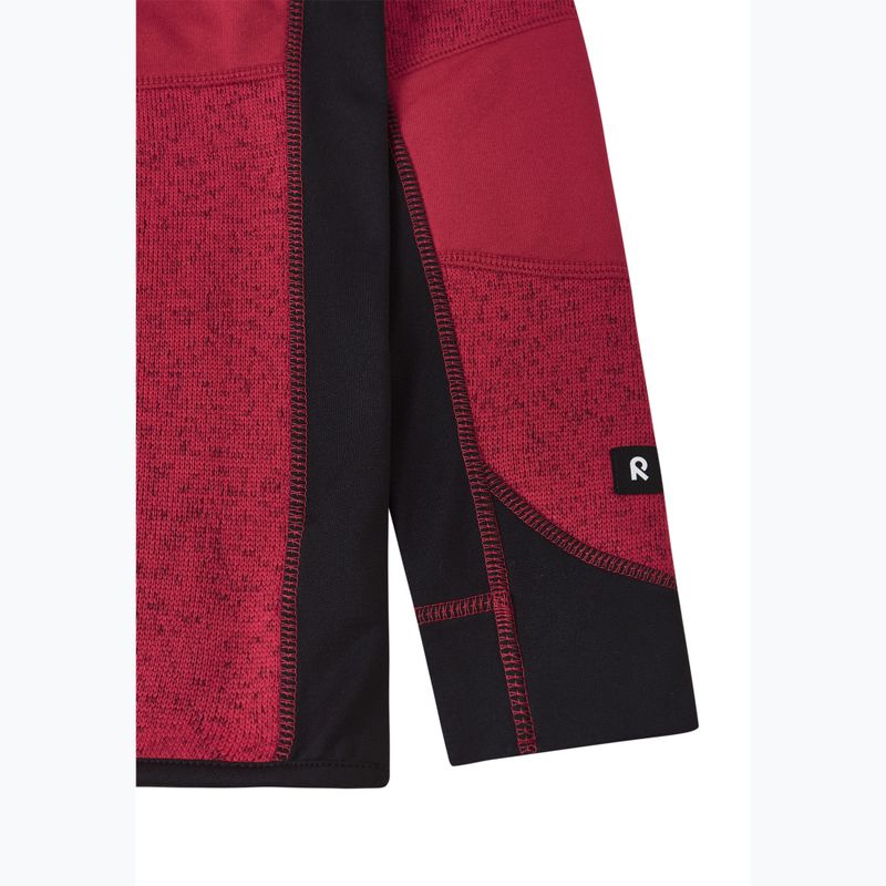Children's fleece sweatshirt Reima Liukuen cranberry 4