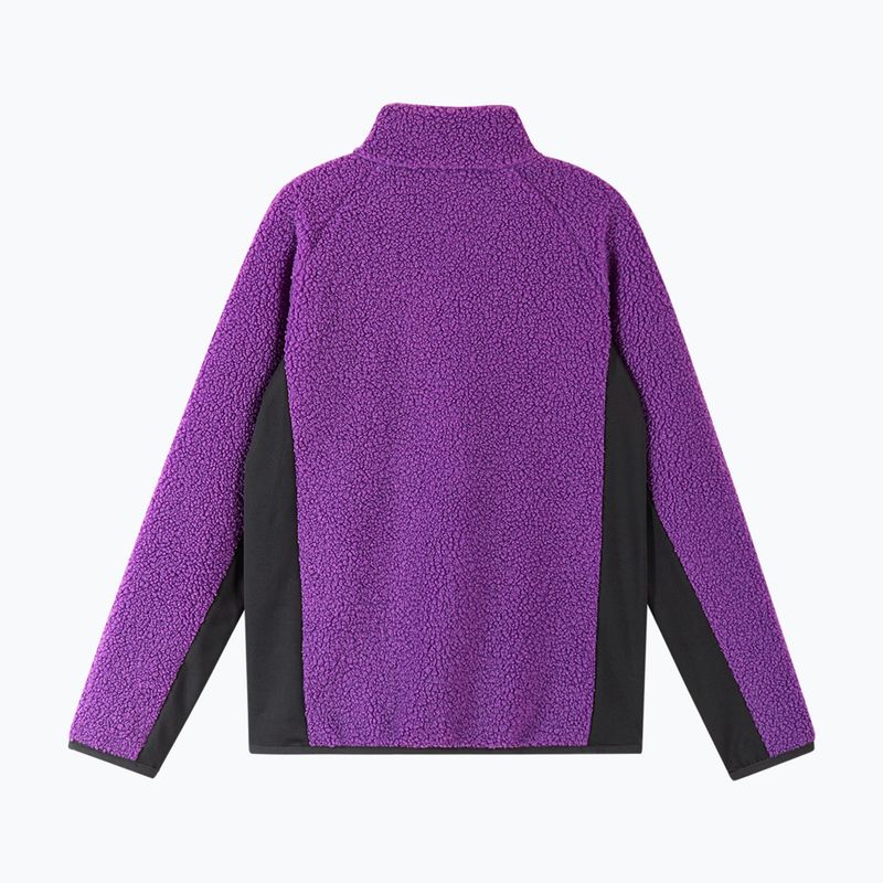 Children's fleece sweatshirt Reima Puhku plum purple 2