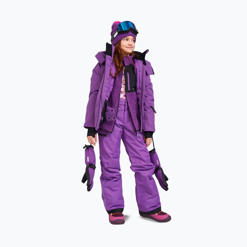 Children's fleece sweatshirt Reima Puhku plum purple 6