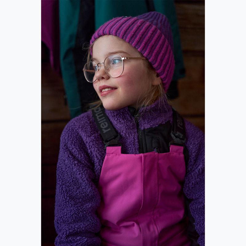 Children's fleece sweatshirt Reima Puhku plum purple 8