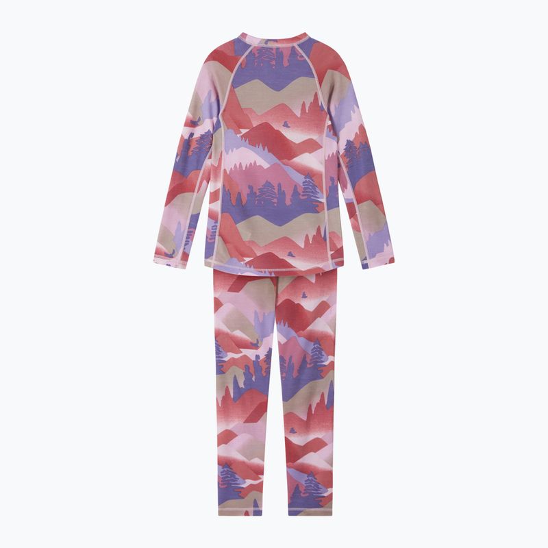 Children's thermal underwear set Reima Taitoa grey pink 2