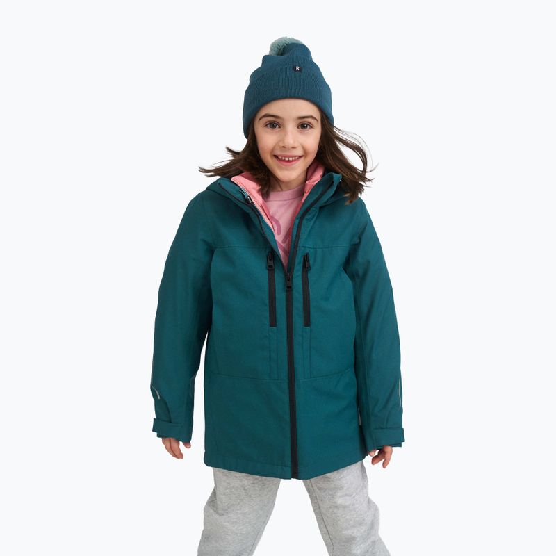 Children's winter hat Reima Omasi dark teal 7