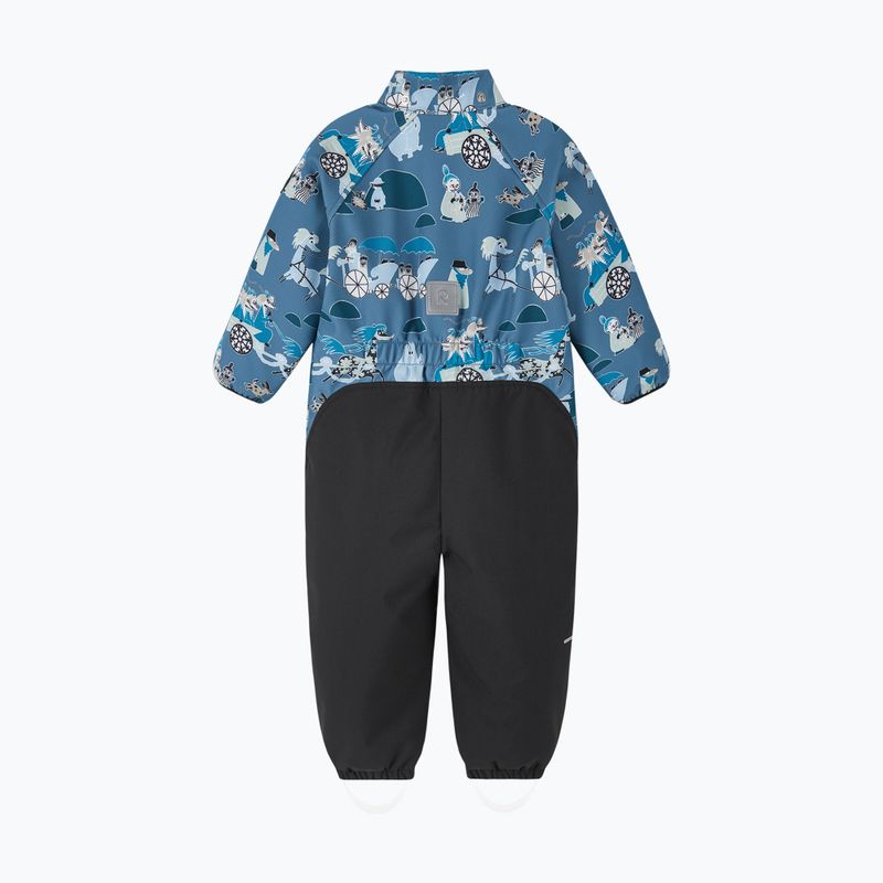 Children's softshell suit Reima Moomin Mjosa blue ocean 3