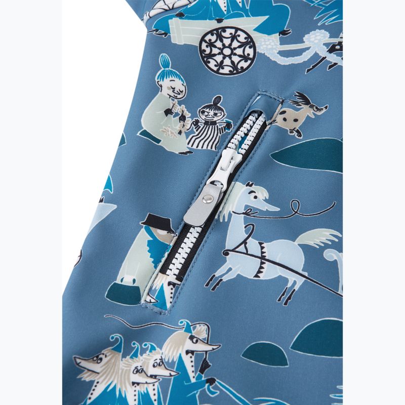 Children's softshell suit Reima Moomin Mjosa blue ocean 6
