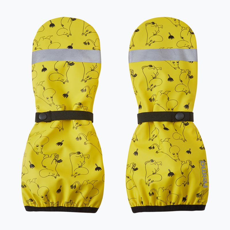 Kids' waterproof gloves Reima Moomin Puro yellow 2