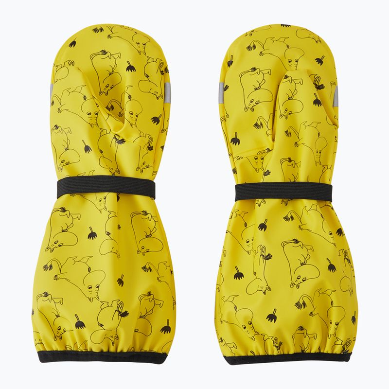 Kids' waterproof gloves Reima Moomin Puro yellow 3