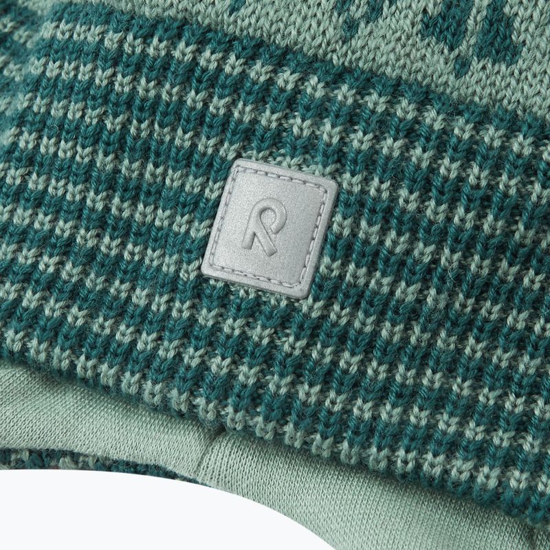 Children's winter hat Reima Kuuru stone green 3
