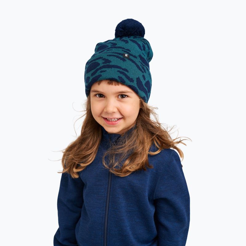 Children's winter hat Reima Virkku navy 4