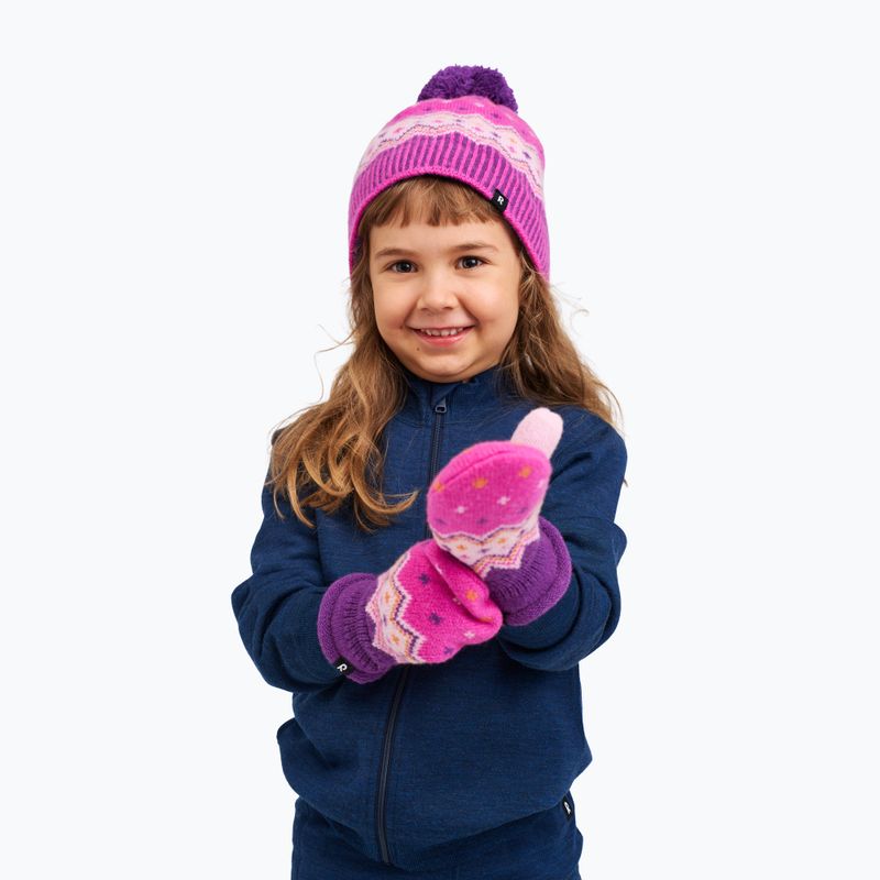 Children's winter hat Reima Pohjoinen plum purple 4