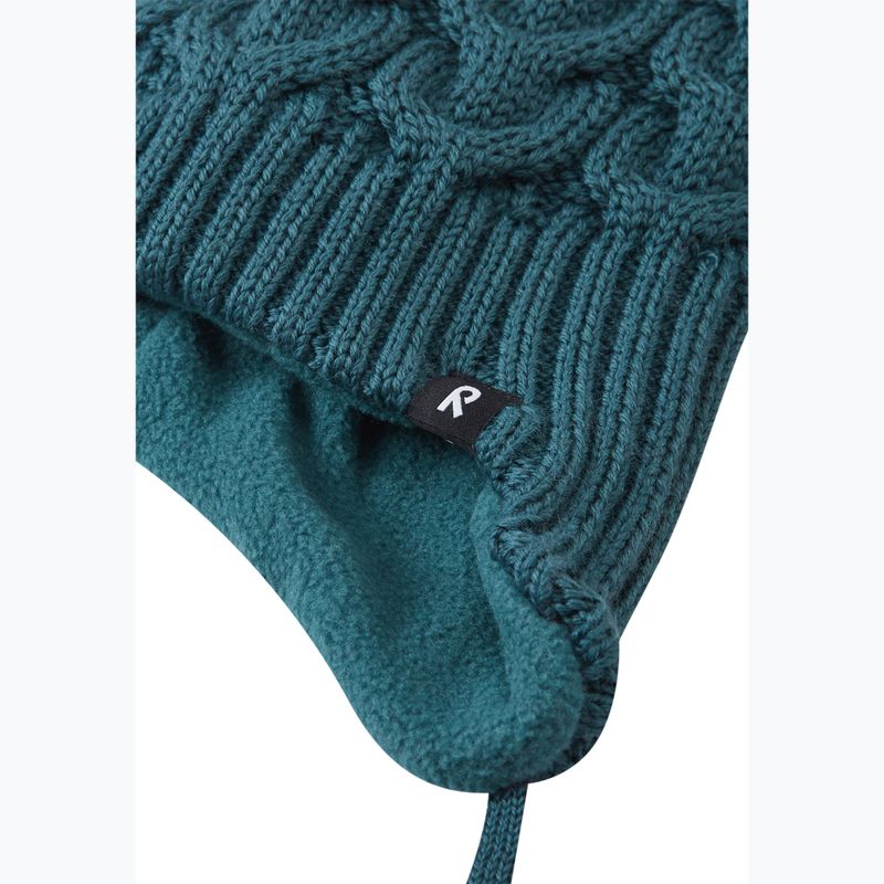 Children's winter hat Reima Paljakka dark teal 3