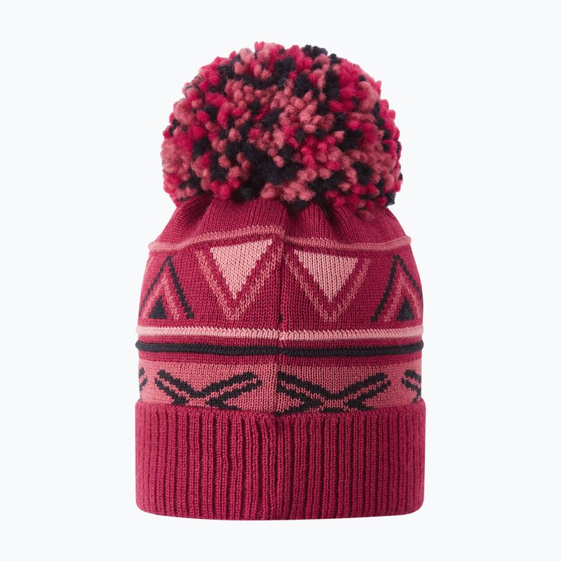 Children's winter hat Reima Kirjoen cranberry 2