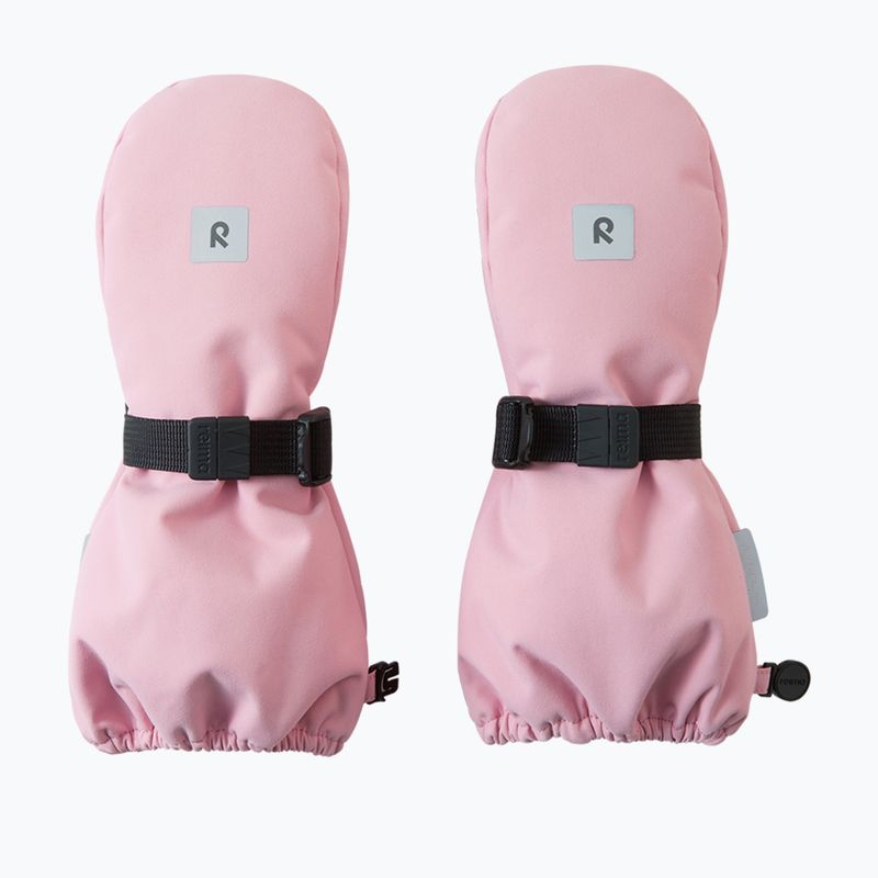 Children's ski gloves Reima Ote grey pink 2