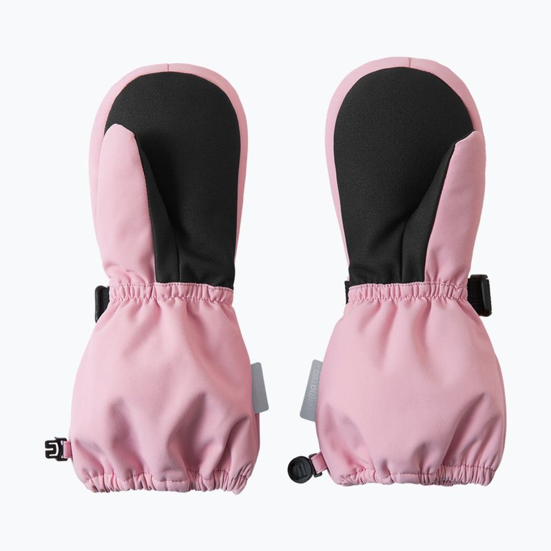Children's ski gloves Reima Ote grey pink 3