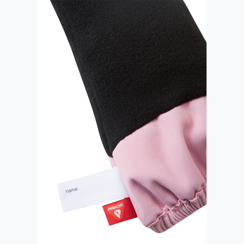 Children's ski gloves Reima Ote grey pink 4