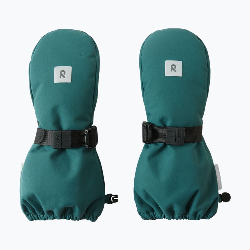 Children's ski gloves Reima Ote dark teal 2