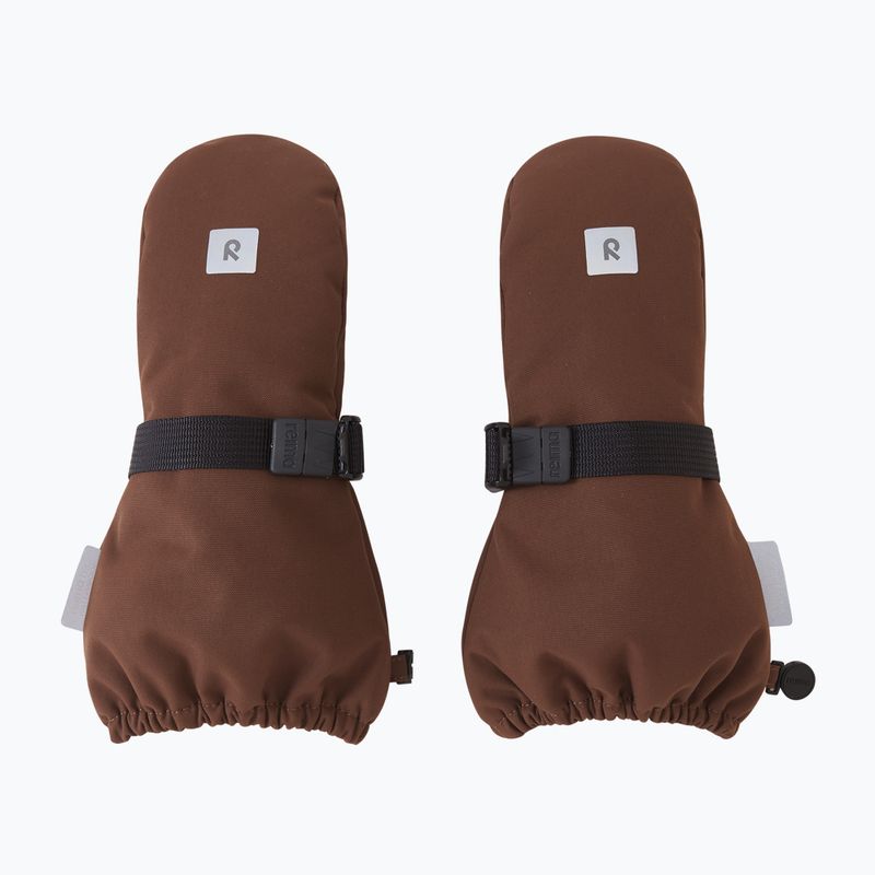 Children's ski gloves Reima Ote umber brown 2