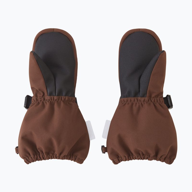 Children's ski gloves Reima Ote umber brown 3