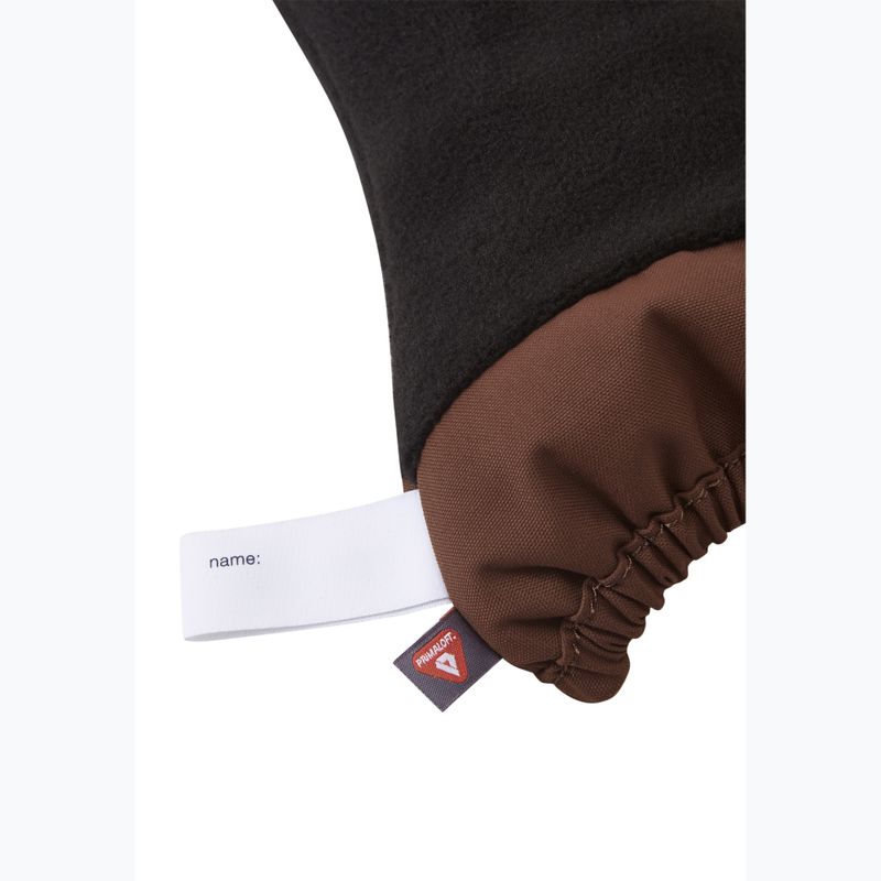 Children's ski gloves Reima Ote umber brown 4