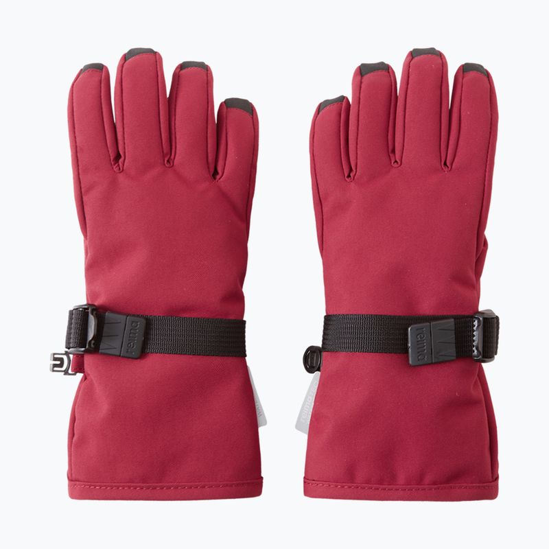 Children's ski gloves Reima Tartu maroon 2