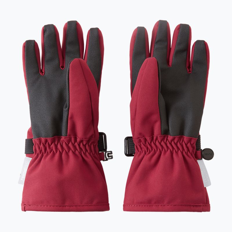 Children's ski gloves Reima Tartu maroon 3