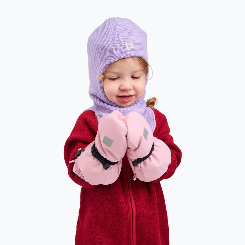 Children's winter gloves Reima Villatassu grey pink 6