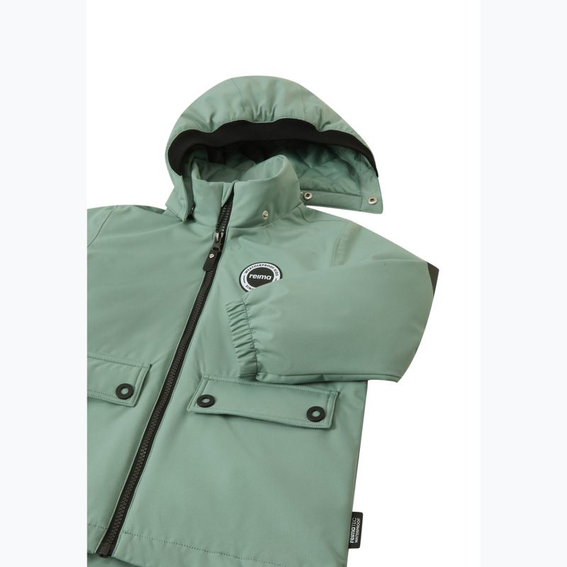 Children's rain jacket Reima Symppis stone green 4