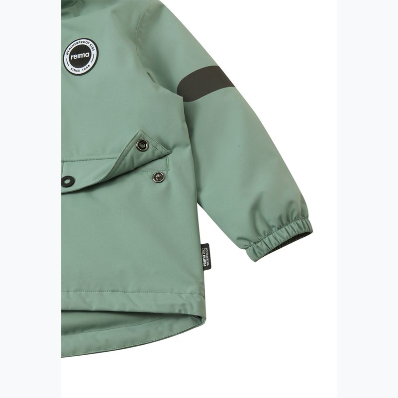 Children's rain jacket Reima Symppis stone green 5