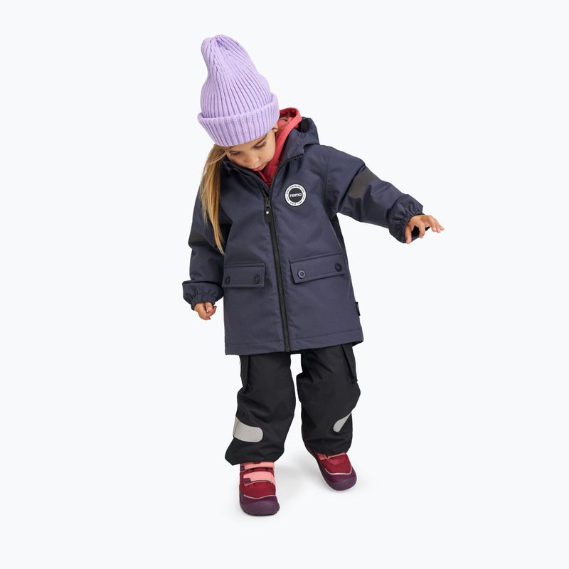 Children's rain jacket Reima Symppis soft black 8