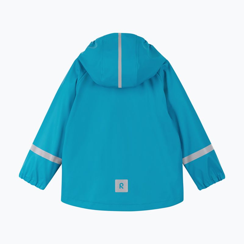 Children's rain jacket Reima Lampi aquatic blue 2