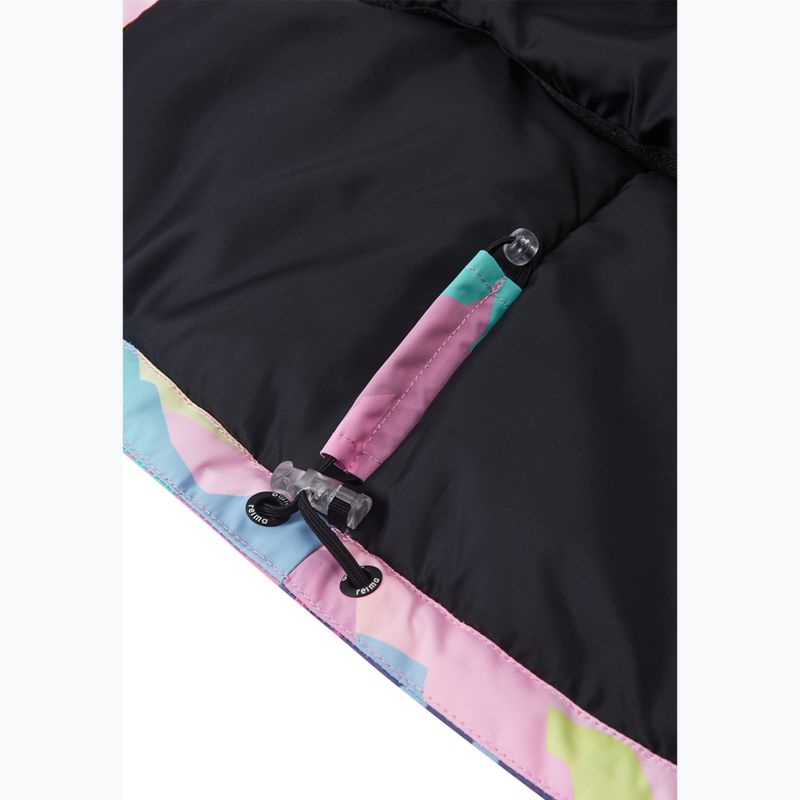 Children's ski jacket Reima Kiiruna grey pink 9